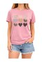 Unisex Satan Character Printed Pink T-Shirt 100% Cotton Streetwear Graphic