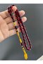 Fire Amber Prayer Beads Trabzon Hand Knitted Kazaz Tassel, Men's Prayer Beads Gift Prayer Beads - 2