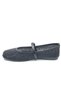 Feles Belted Stone Detailed Women's Ballerina Shoes Black - 4