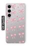 Samsung Galaxy S26 Compatible Pink Bow Patterned Transparent Phone Case