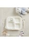 Baby Compartmented Food Plate Spoon Fork Set Pp Unbreakable 400 ml Durable 22.3X27.4X3.7 cm - 5