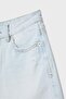 D75 yırtık denim şort - 8