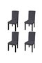 Huse de scaun elastice drepte, 4 buc., antracit