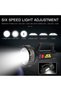 Double LED flashlight, rechargeable battery, 300 lm - 8