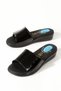 Artı&Jel-5003 Orthopedic Jel Women's Crtlı Black Wrinkled Patent Leather Slippers with Heel Spur Function - 6