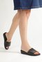 Artı&Jel-5003 Orthopedic Jel Women's Black Slippers with Heel Spur Function - 3
