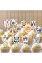12-Piece Cat-Themed Cupcake Decoration Birthday Party Decor