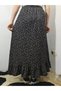 Elastic Waist Skirt, Ruffle Detailed Skirt, Wrinkled Fabric Skirt - 6