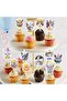 12-Piece Cat-Themed Cupcake Decoration Birthday Party Decor - 5