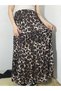 Bürümcük Fabric Bohemian, Ethnic Printed Long Skirt, Elastic Waist, 3 Layers of Ruffles Mevlana - 2
