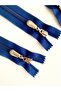 6 Pieces of Mixed Color Metal Zipper with Handle, Quality 18 cm Zipper for Bags, Wallets, Hobby Projects - 8