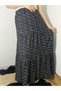 Bürümcük Fabric Bohemian, Ethnic Printed Long Skirt, Elastic Waist, 3 Layers of Ruffles Mevlana - 6