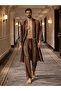 Men's Kimono Set with Leopard Pattern – 3-Piece Viscose Set (Bathrobe + Trousers + Shorts) - 2