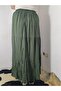 Elastic Waist 3-Layer Ruffled Viscose Fabric Skirt, Mevlana Long Cotton Skirt - 4