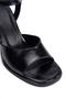Women's Genuine Leather High Heel Sandals 6351 Black - 3