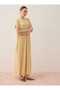Viscose Fabric Short Sleeve Hijab Dress - Nude - - 4
