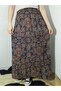 Elastic Waist 3-Layer Ruffled Viscose Fabric Skirt, Mevlana Long Cotton Skirt - 6