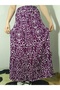 Elastic Waist 3-Layer Ruffled Viscose Fabric Skirt, Mevlana Long Cotton Skirt - 5
