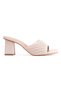 Women's Skin Laser Cut Heeled Slippers 6352 Ten - 2