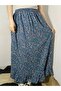 Viscose Fabric Skirt with Elastic Waist and Single Layer Ruffles at the Bottom, 100% Cotton, Size 36-44
