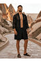Men's Kimono Set – 3-Piece Lace Set (Bathrobe + Trousers + Shorts) - 5