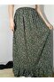 Viscose Fabric Skirt with Elastic Waist and Single Layer Ruffles at the Bottom, 100% Cotton, Size 36-44 - 5