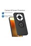 Honor Magic 8 Lite Compatible Case with Ring Stand Extra Impact Protection Hard Silicone Cover - Navy Blue - 5
