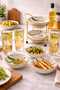 Elegant Set of 6 Glass Cups in Honey and Gold Tones - 3