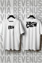 The Crew Front and Back Printed Crew Neck Loose Fit 100% Cotton Unisex Tshirt