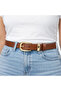 Women's Tan Belt – Classic Elegance with Gold Buckle - 2