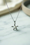 Elegant Star Detailed Pearl Necklace, Minimalist Stylish Design, Gift for Wife, Friend, Mother