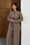 Oversize Shirt Collar Lace-Up Loose Cut Double Hijab Set 1207 – Form Series - 5