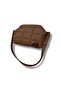 Brown Puffer Gizli Burslu Clutch Hand/Shoulder Bag