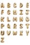 Gold Letter Sticker Set A-Z – 3D Shiny Alphabet Aesthetic Sticker |   22X30 cm - 2