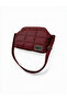 Burgundy Puffer Gizli Burslu Clutch Hand/Shoulder Bag