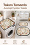 Digital Non-Slip Washable Home Double Bath Mat Bathroom Rug Bathroom Decor 40X60+60X90 cm - 2