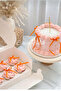 Cake Balloon Decoration Ribbon Orange Bow 25 Pieces Short + 5 Pieces Large Long Ribbons - 2