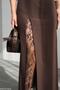 Lace Detailed Slit Long Skirt - 2