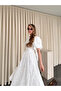 White 100% Cotton Open Back Eyelet Embroidery Dress - 8235 - 4