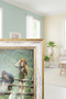 إطار صور زجاجي بلاستيكي مزخرف بنمط عتيق مربع الشكل مقاس 25x25 - 3