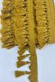 Dark Mustard Yellow Glittery Knotted Fringe Ribbon Tassel - 2