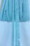 Water Green Cross Patterned High Quality Fringe Ribbon Tassel