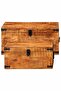 Storage Chest Set 2 Pieces Rough Mango Wood - 4