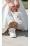 Comfortable Evening Dress Shoes Ivory Floral Sports Bridal Shoes Flat Sole Very Comfortable - 8
