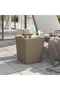 Garden Table with Removable Lid Light Brown Polypropylene