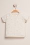 Rabbit Embroidered Baby Girl T-Shirt Salopet 2-Piece Set 100% Cotton - 4
