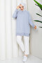 Women's Side Zipper Rayon Mercerized Knitwear Tunic - 4
