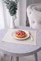 Hand Embroidered Corners with Pearl Detail Presentation Napkin – 25X25 cm (2 Pieces) - 2