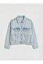 Xside Shirt Collar Women's Jean Jacket - 7