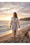 Ces Store Handmade Embroidered Linen Kaftan, 60% Linen 40% Cotton, Breathable Fabric - 5
